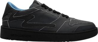 Gienchi ICX Lage Sneakers - Heren - Sneakers - Zwart - 43 EU - Leer - Schoenen