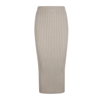 Max Mara Dames, Rokken, Beige, Maat: S Zijde