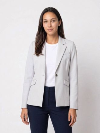 Barneys New York Scuba Tailored Ny Blazer In Grey