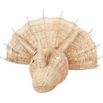 Beliani Beliani - Decoraci&oacute;n De Pared Habitaci&oacute;n Infantil Cabeza Animal Dinosaurio Rat&aacute;n Claro Bioko