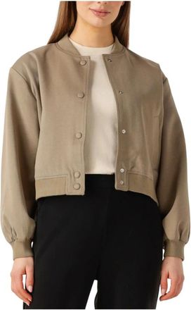 Notre-V Jassen, Dames, Beige, XL, Taupe Jas voor Vrouwen
