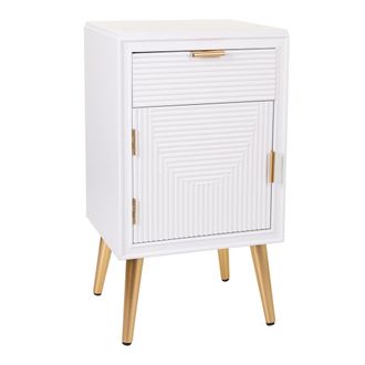 Wanderlust Deco Wanderlust Deco - Mesita De Madera Blanca 39,5x36x70,5