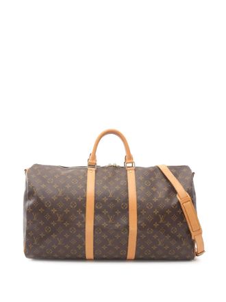 Louis Vuitton 2001 Monogram Keepall Bandouliere 55 travel bag - Brown