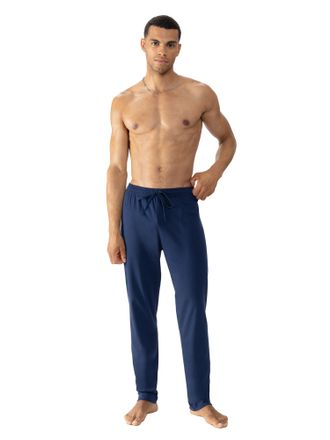 Mey Pyjamahose MEY Solid Night, Herren, Gr. XXL, N-Gr, blau (neptune), Interlock, Obermaterial: 100% Baumwolle, bequem lang, Hosen Pyjamahose, Komfortbund