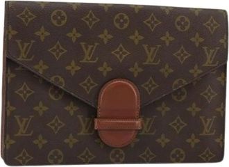 Louis Vuitton Pre-owned Clutches, female, Brown, Size: ONE SIZE Pre-owned Canvas Clutch