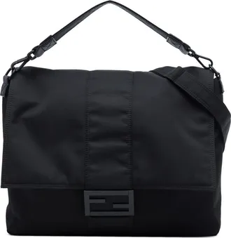 Fendi Pre-owned Fendi Nylon Baguette Messenger Bag Unisex C6LNYKY4MO21NON7