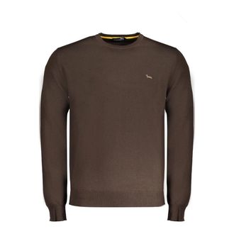 Harmont & Blaine Round-neck Knitwear, male, Brown, XL, Brown Mens Jumper