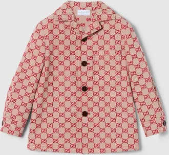 Gucci Kids - GG Canvas Jacket, Size 10 years, Red, Ready-to-wear