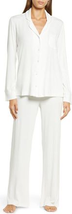 SKIMS Soft Lounge Rib Sleep Set in Marble at Nordstrom, Size X-Large
