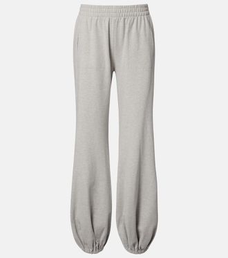 Norma Kamali Pantaloni sportivi in jersey di misto cotone