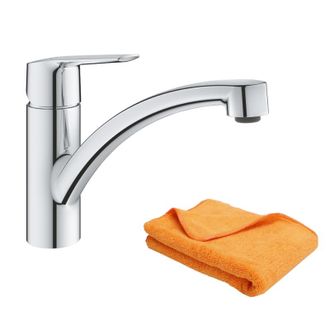 GROHE Grifo De Cocina Ca&ntilde;o Bajo Grohe Start 2021 Cromo + Microfibra