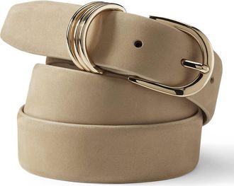 Lands End Nubuck Multi Keeper Belt in Warm Almond at Nordstrom, Size X-Large