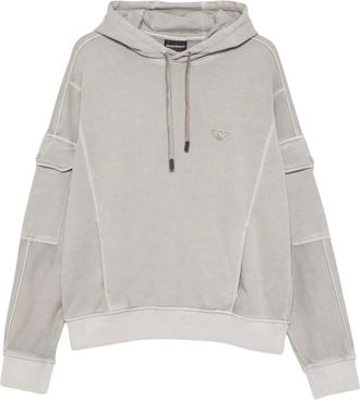 Emporio Armani Heren, Sweatshirts & Hoodies, Grijs, Maat: M
