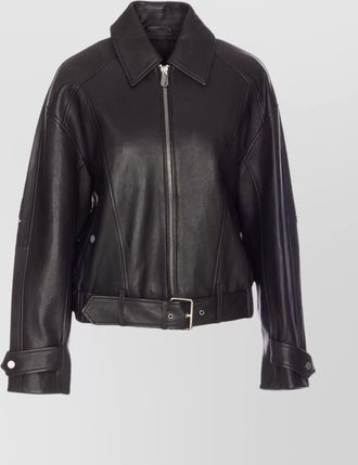 Pinko stylish guanciale jacket belted waist