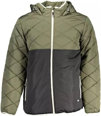 Vans Groene Polyester Heren Hoodie - Heren - Winterjassen - Groen - S - Polyester - Jassen