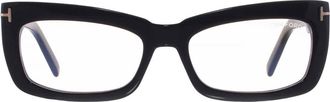 Tom Ford Blue Light Block Cat Eye Ladies Eyeglasses FT5966-B 001 55