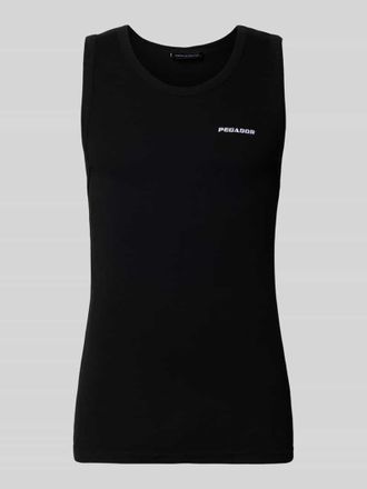 Pegador Tanktop mit Logo-Stitching und Rundhalsausschnitt in Black, Gr&ouml;&szlig;e XXL