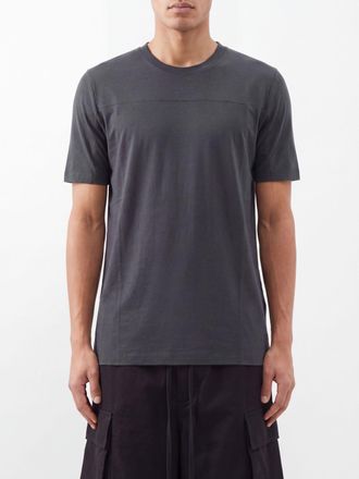 Thom Krom T-shirt girocollo a maniche corte in misto viscosa