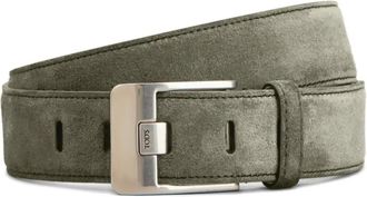 Tod's Fibbia sporty belt - men - Calf Suede - 105 - Grey