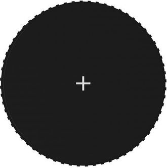 vidaXL Lona De Salto Para Cama El&aacute;stica Redonda Tela Negro 3,66 M Vidaxl