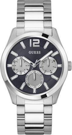Guess Multifunctionele ZEN horloge in zilver/zwart - Heren - Horloges - Grijs - ONE Size - Accessoires