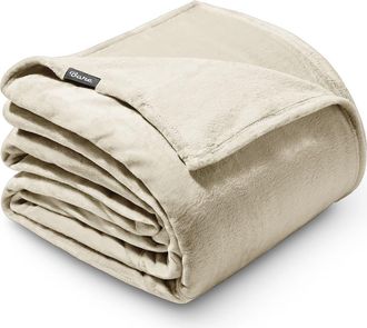 Bare Home Microplush Fleece Blanket in Oyster at Nordstrom, Size Twin/twin X-Long