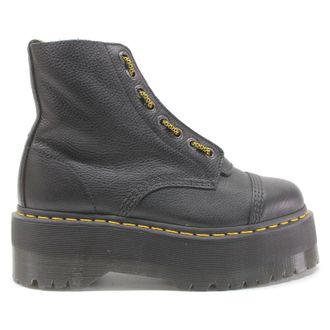 Dr. Martens Sinclair Max Pisa Leather Womens Zip Up Boots - Black - Size:UK 6.5