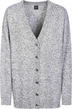 Pinko Marche Muline Full Marled V-Neck Knit Cardigan