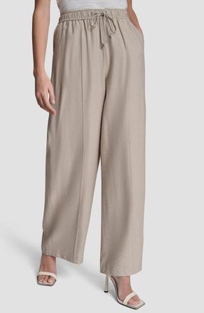 DKNY Drawstring Pants in Pebble at Nordstrom, Size Xx-Small