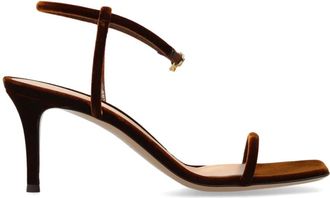 Gianvito Rossi Heeled Sandalen - Dames - Sandalen met hakken - Bruin - 38 1/2 EU - Leer - Schoenen