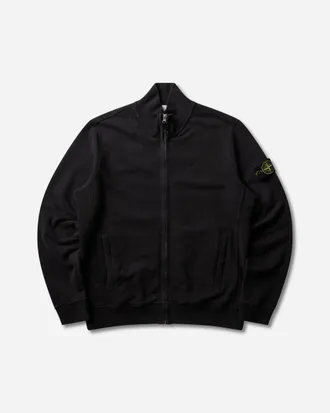 Stone Island Men s Organic Cotton Fleece Full-Zip Sweatshirt Black