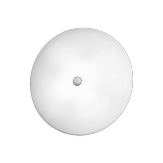 Netlighting Centro Designer Glass Simple Flush Ceiling Light Matt Nickel 3x E27 in Grey