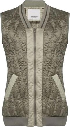 Pinko Leuk Gewatteerd Jasje - Dames - Bodywarmers - Beige - S - Polyester - Jassen