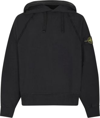 Stone Island Hoodies & sweatvesten, Heren, Zwart, S, Katoen, Stijlvolle Sweaters met Uniek Design