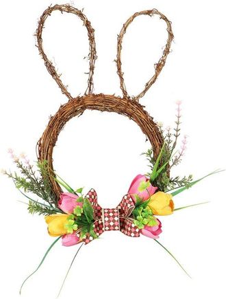 OEM 2 Piezas De Decoraci&oacute;n Para La Puerta Principal: Corona De Tulipanes, Decoraci&oacute;n Para Las Fiestas De Pascua