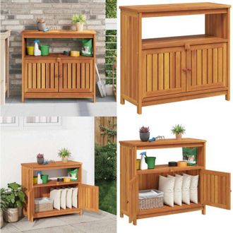 vidaXL Tavolo Consolle da Giardino 80x35x75 cm Legno Massello Acacia - Tavolo consolle - Legno acacia
