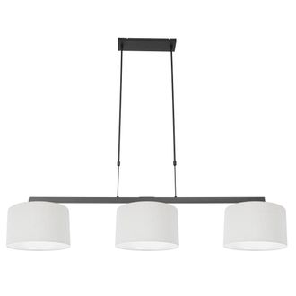 Steinhauer Steinhauer - L&aacute;mpara Colgante - Stang - Negro - Lino Metal - Gran