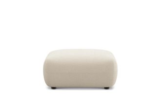 Castlery Auburn Ottoman Customized, (Washed Chenille) Cream, Machine Washable, Modular for Ottomans, Castlery Brand