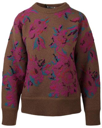 Ferragamo Floral Cashmere & Wool-Blend Sweater