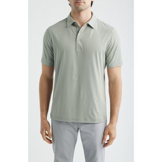 Scott Barber Micro Stripe Polo in Agave at Nordstrom, Size Xx-Large