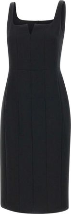 Max Mara Abito smanicato Etruria con scollo quadrato - Nero