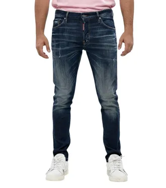 Dsquared2 Blue Slim Mid Rise Jeans