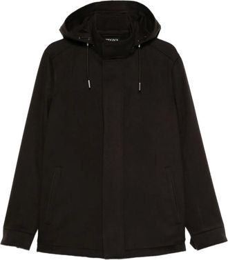 Ermenegildo Zegna drawstring-hood coat - Brown