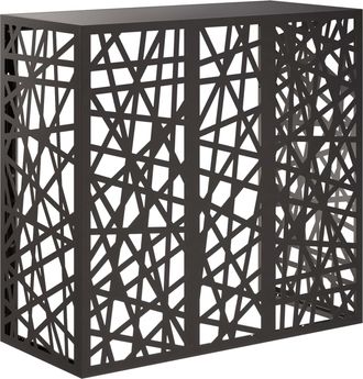 vidaXL Funda Para Aire Acondicionado Negro 110 X 50 X 105 Cm Acero Vidaxl