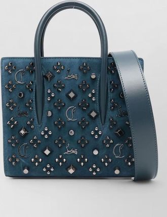 Christian Louboutin paloma mini leather tote bag studded strap