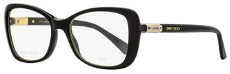 Jimmy Choo London JC284 Butterfly Acetate Eyeglasses - Black