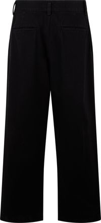 A Gold E Mens Trousers Loose Cotton Black