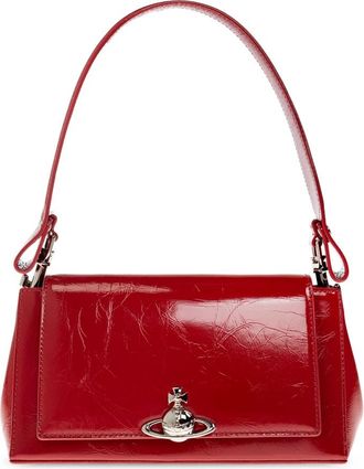 Vivienne Westwood Hazel Medium Handbag - Dames - Tassen - Rood - Maat: ONE Size Leer