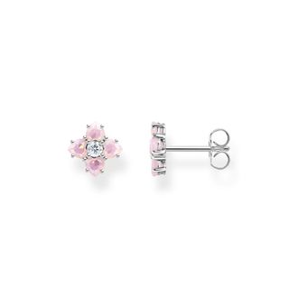 Thomas Sabo Thomas Sabo Ohrstecker Blume farbige Steine silber mehrfarbig H2171-347-7