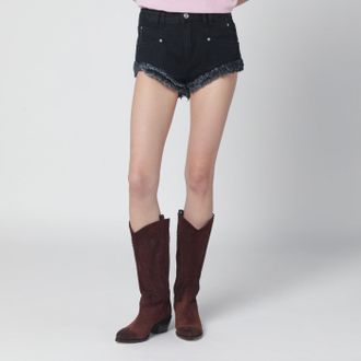 Isabel Marant Isabel Marant Eneidala Schwarz gewaschene Jeansshorts